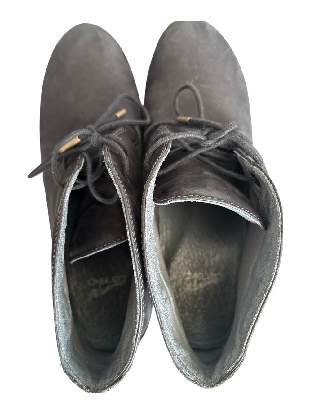 Dansko Joy Lace Up Ankle Boots in Black Nubuck Leather 39 - Picture 4 of 7